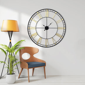 Craftter 40 inch Black Extra Large Metal Wall Clock Decorative Handing