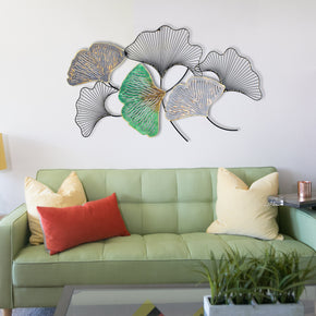 Craftter Leafs Multi Color Metal Wall Art Sculpture and Hanging Decor for Living Room Home and Office