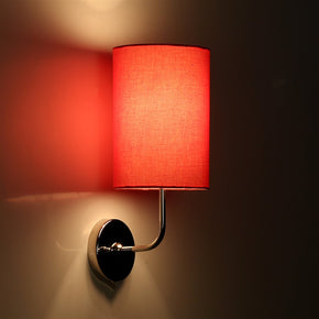 Craftter Plain Red Round Wall Lamp
