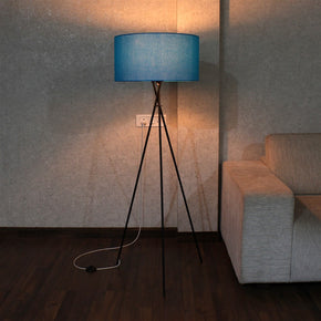 Craftter Metal Tripod Floor Decorative Standing Night Lamp (Blue, 22 X 22 X 57 inch)