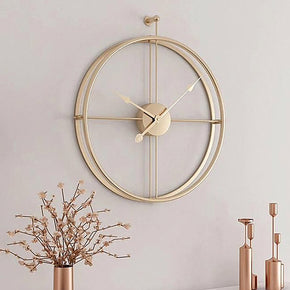 Craftter Golden Metal Large Analog Clock